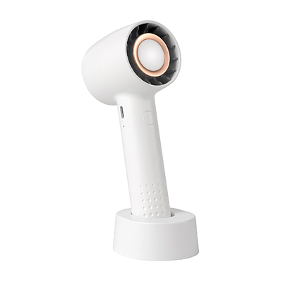De witte Navulbare Ventilator van de de Hoge Windturbine 2000mAh Mini Portable USB van de Lijstventilator