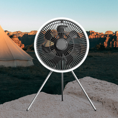 Batterij 10000mAh oplaadbare tafelventilator 12 inch lantaarn LED-tentlichtventilator