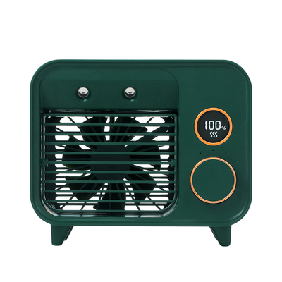 ABS van DC5V 2000mAh Mini Usb Air Cooling Fan Kleine Draagbare Airconditioner