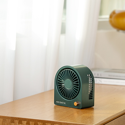 De zwarte ABS van 4000mAh Mini Personal Desk Fan Ventilator van de de Batterijlijst van Usb Navulbare