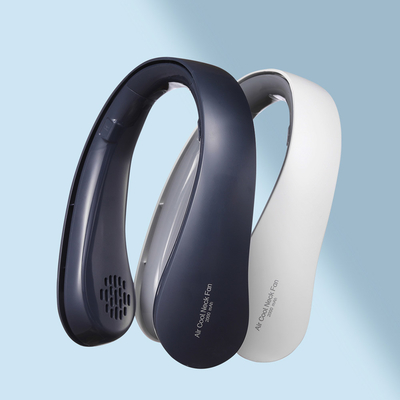 De Ventilator Wit 2000mAh ABS van halsband Draagbaar USB Silicone Mini Air Conditioner