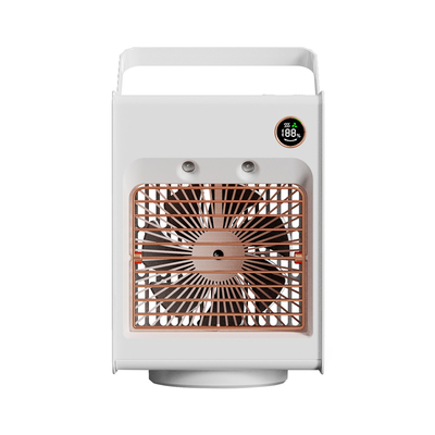 Van de de Lijst Persoonlijke Airconditioner 4000mAh van het huisbureau Navulbare Roterende de Lucht Koelere Airconditioner met Licht