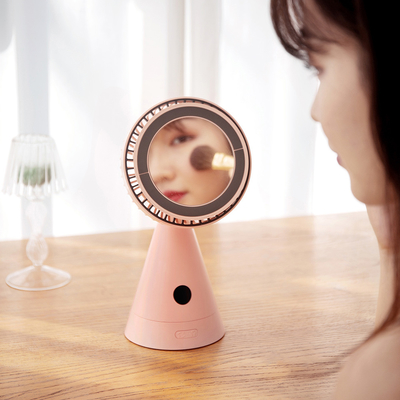 Huishouden die Navulbare Lijstventilator 4000mah Usb Mini Makeup Mirror oscilleren