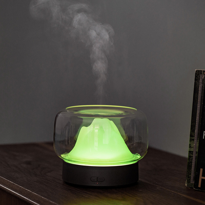 2021 Huis van het Ultrasone 400ML LEIDENE de Kleurrijke Koele Mist Bemerkte Verspreider Etherische olie Transparante Aroma voor Zaal