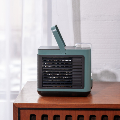 2000mAh het Stille Draagbare Handvat van batterijmini usb air cooler fan voor Huisbureau