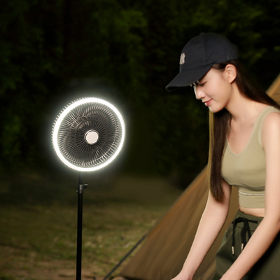 Van de eerlijke LEIDENE van de Driepoot Navulbare Plafondventilator Ventilator Tent10000mah de Draadloze Lijst