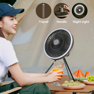 Draagbare Hangende de Ventilator10000mah LEIDENE van de Tent Navulbare Lijst Openlucht het Kamperen Ventilator