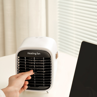 ABS Persoonlijke Elektrische Ventilatorverwarmer 600W 900W Ceramische Kleine Ruimteheater fan