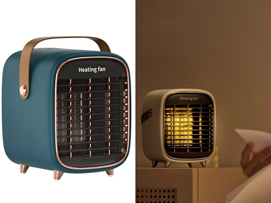 De Verwarmerfcc 900W van de silicone Elektrische Ventilator Snelle het Verwarmen Ptc Ceramische Draagbare Ruimte