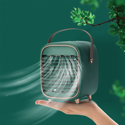 Mini Oplaadbare Tafelventilator 5V Draagbare Airconditioner Koeler Spray Mist Koeler Ventilator