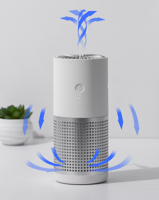 De ware Negatieve Ion Air Purifier H12 Filter Mini Portable Office Car van HEPA