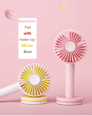 De draagbare Navulbare Handige Ventilator 2000mAh 4 Vane Mini Rechargeable Fan van USB