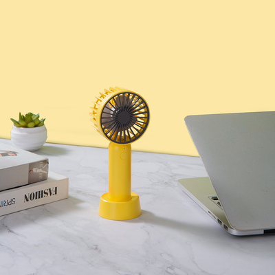 3 wind 4W Mini Portable Handheld Fan 1200mAh Mini Desktop Fan USB