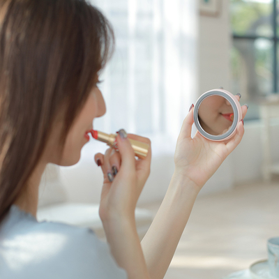 Oplaadbare ventilator met 3 snelheidsniveaus en make-up spiegel