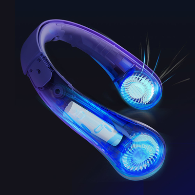 De Ventilator Wit 2000mAh ABS van halsband Draagbaar USB Silicone Mini Air Conditioner