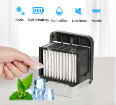 2000mAh het op batterijen &amp; Navulbare Bureau van USB Luchtkoelingsventilator voor in openlucht